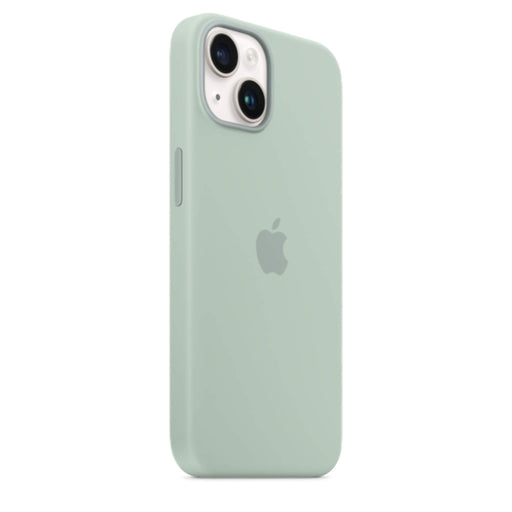 Silicone Case with MagSafe for iPhone 14 by Apple - Premium protection and fast wireless charging, available at TaMiMi Projects in Qatar.