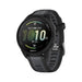 Garmin Forerunner 165 GPS Running Smartwatch in black with AMOLED touchscreen, advanced training features, and 11-day battery life. Available now at TaMiMi Projects