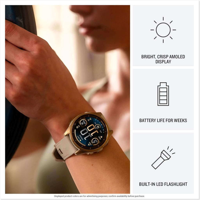 Garmin fēnix 8 Premium GPS Smartwatch 51mm Slate Gray, AMOLED screen, LED flashlight, 29-day battery at TaMiMi Projects Qatar.