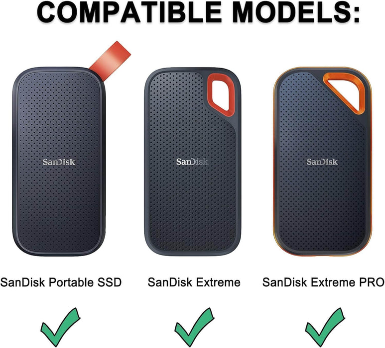 Hard Case for SanDisk Extreme Portable SSD, EVA Shockproof Storage Bag - TaMiMi Projects Qatar