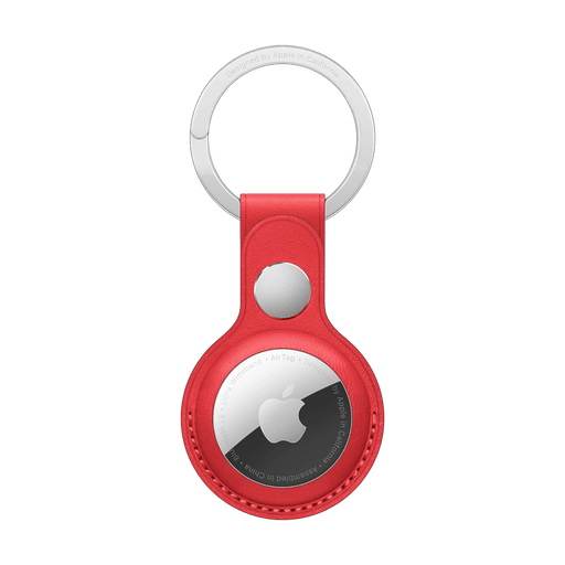 Get AirTag Leather Key Ring - Red, available at TaMiMi Projects in Qatar.
