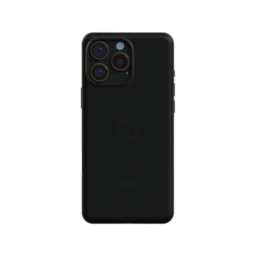 MagBak Case for iPhone 16 Pro, black, slim، magnetic case providing secure grip، protection, at TaMiMi Projects in Qatar.
