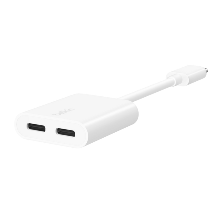 Charge and listen to music with the Belkin USB-C adapter. Fast charging up to 60W. Compatible with Samsung, Google Pixel, iPad Pro. "TaMiMi Projects - Qatar"