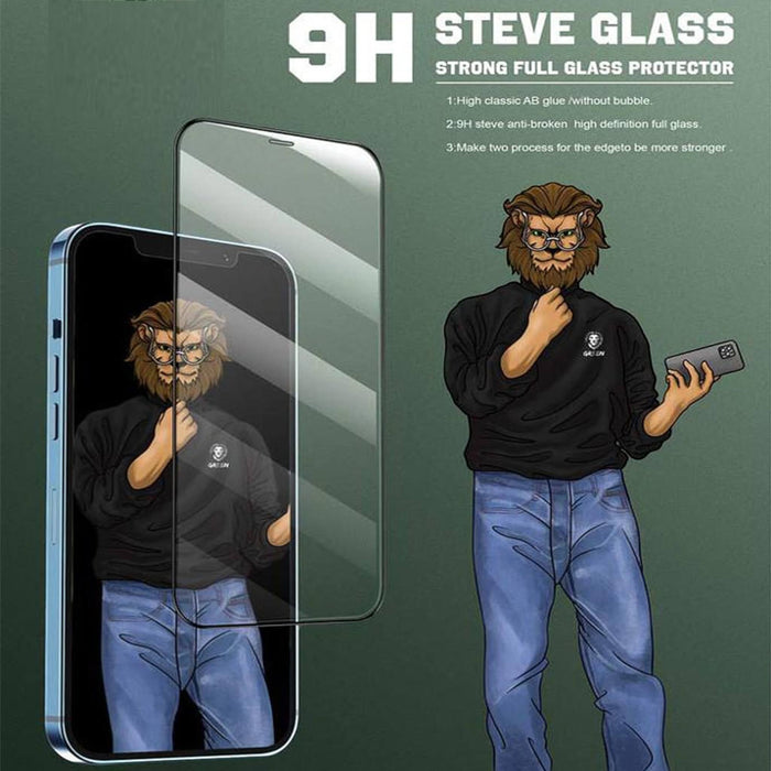 Green 9H Steve HD Screen Protector for iPhone 15 Pro - Clear