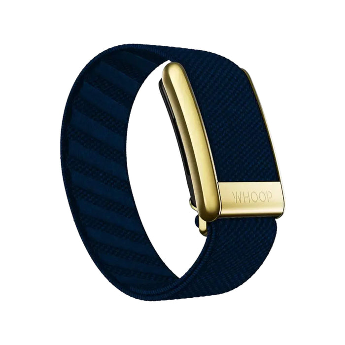 Niagara with Gold SuperKnit Luxe Band for Whoop, premium and durable band with an elegant touch, at TaMiMi Projects, Qatar.