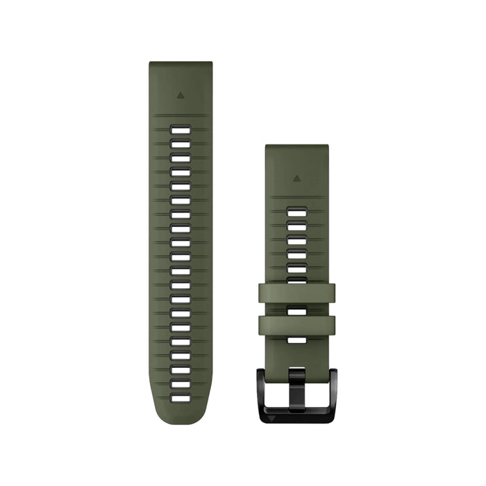 Garmin QuickFit® 22 Watch Band in Moss with Graphite Silicone, Available now at TaMiMi Projects in Qatar.