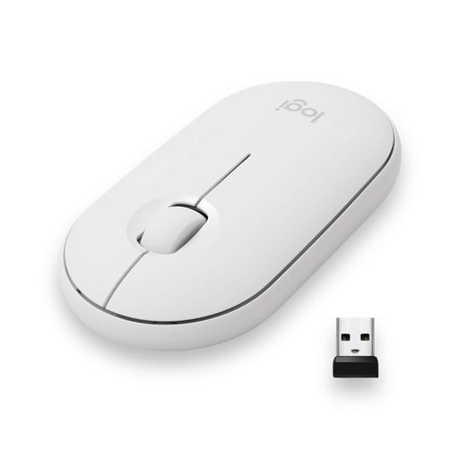 Logitech Pebble Wireless Mouse M350 - Slim - White