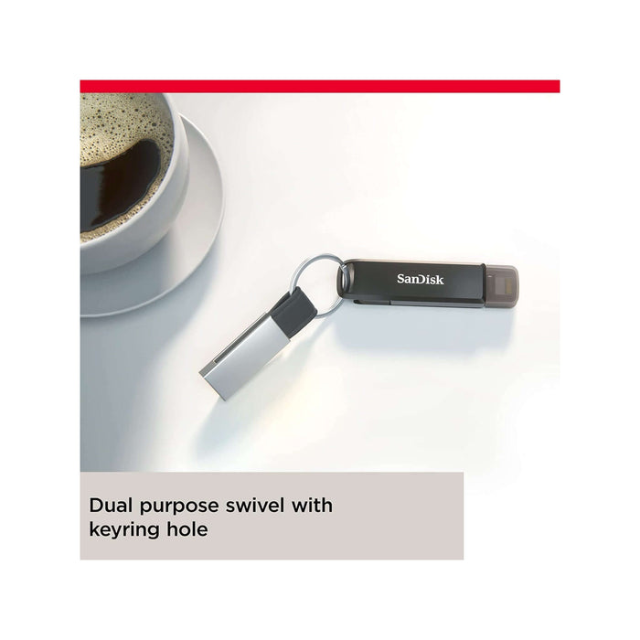 SanDisk iXpand Flash Drive Lightning & Type-C - 256GB - for iPhone, iPad Pro, Mac, Type C devices. at TaMiMi Projects، Qatar.