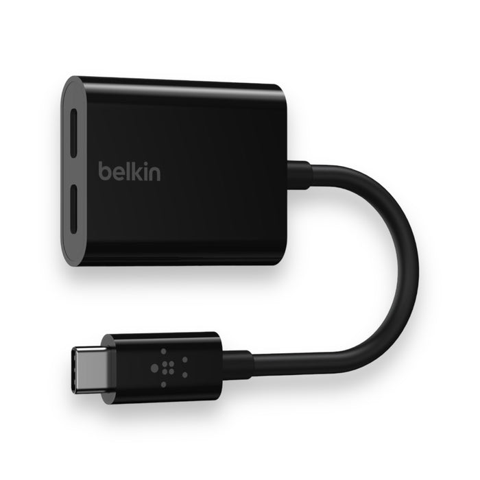 Charge and listen to music with the Belkin USB-C adapter. Fast charging up to 60W. Compatible with Samsung, Google Pixel, iPad Pro. "TaMiMi Projects - Qatar"