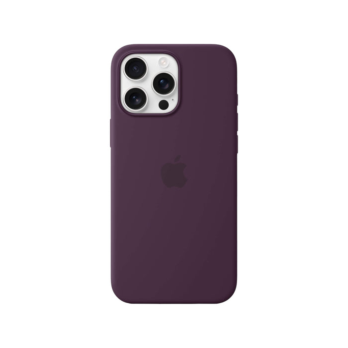 iPhone 16 Pro Max Silicone Case with MagSafe, soft-touch recycled material, camera control, wireless charging. TaMiMi Projects, Qatar.