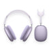 AirPods Max in Purple color with noise cancellation, spatial audio, and dynamic head tracking, available from TaMiMi Projects in Qatar.