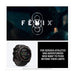 Fēnix® 8 Sapphire Solar, Carbon Gray DLC Titanium, Black Band, 47mm, GPS smart watch, solar charging, at TaMiMi Projects, Qatar.