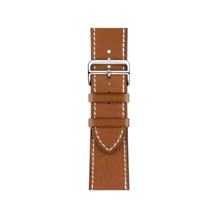 TaMiMi Projects Qatar - Band Apple Watch Hermès Single Tour 45 mm, Fauve Barenia calfskin with Deployment Buckle.