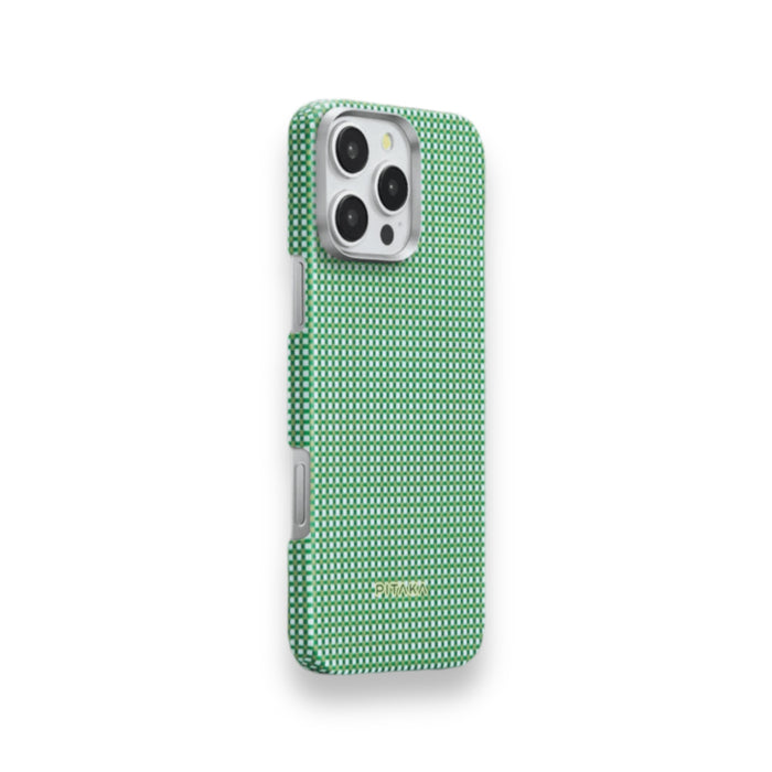 Pitaka case for iPhone 16 Pro, in Forest Green, slim and durable, providing premium protection, in Qatar at TaMiMi Projects