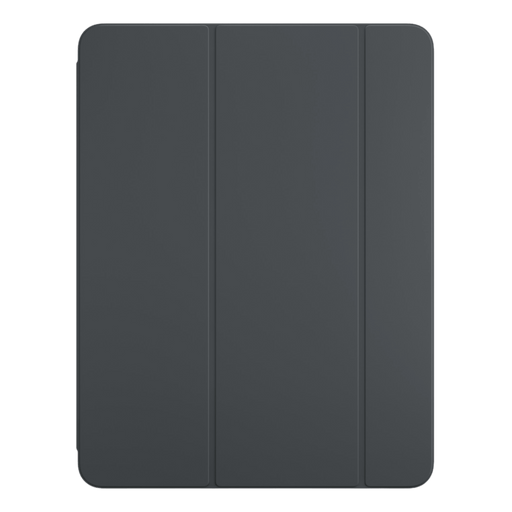 Black Smart Folio case for iPad Pro 13-inch (M4), showing a sleek and modern design with precise cutouts for buttons and ports, providing full protection and functionality.