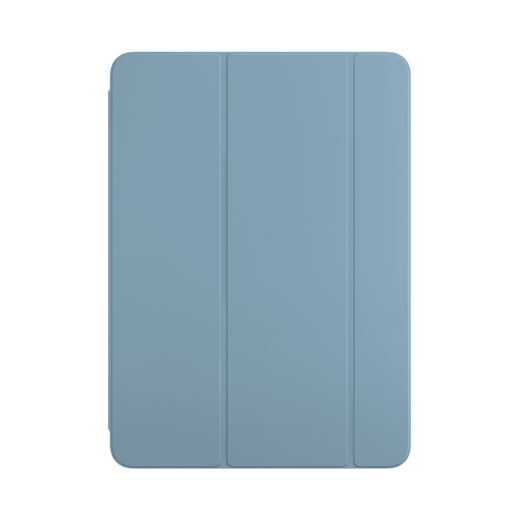 Denim-colored Apple Smart Folio case for iPad Air 11-inch (M4), shown in a closed position, highlighting its sleek and minimalist design.