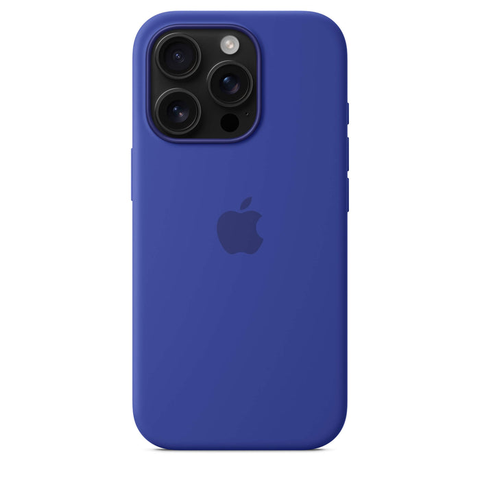 iPhone 16 Pro Silicone Case MagSafe, soft-touch recycled material, camera control, wireless charging. TaMiMi Projects, Qatar.