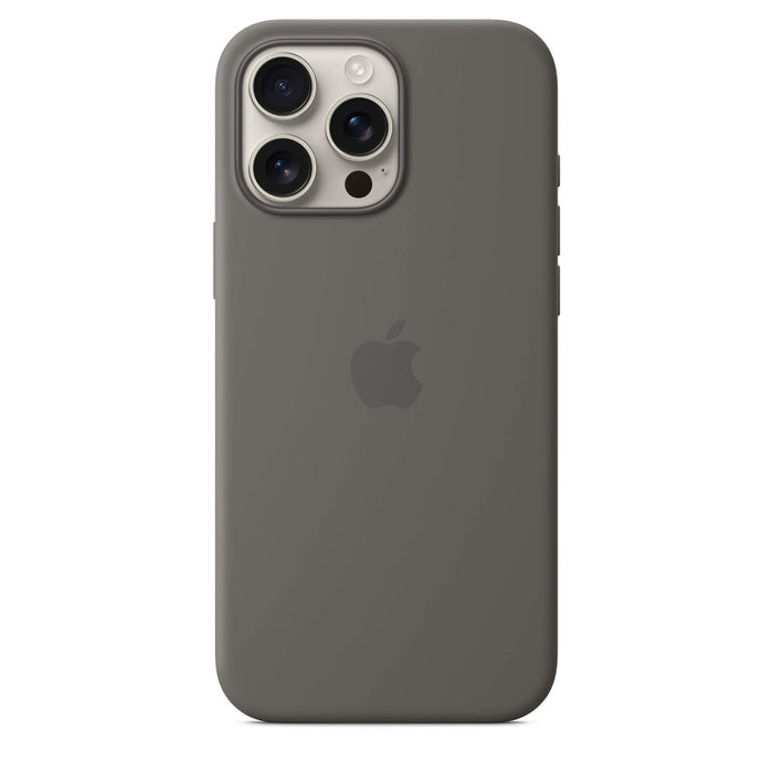 iPhone 16 Pro Max Silicone Case with MagSafe, soft-touch recycled material, camera control, wireless charging. TaMiMi Projects, Qatar.