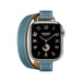 Get Hermès Hermès Apple Watch Band 41mm - bleu jean Attelage Double Tour in Qatar from TaMiMi Projects