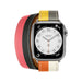 Get Hermès Hermès Apple Watch Band 41mm - Orange/Blanc Double Tour in Qatar from TaMiMi Projects