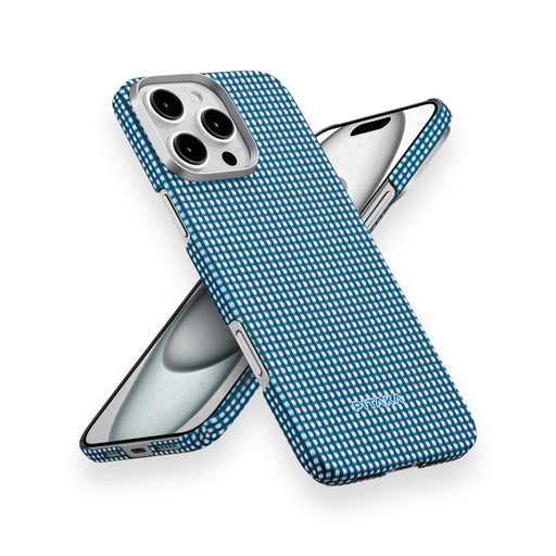 Pitaka case for iPhone 16 Pro Max in Ocean Blue, slim and durable, providing premium protection, in Qatar at TaMiMi Projects