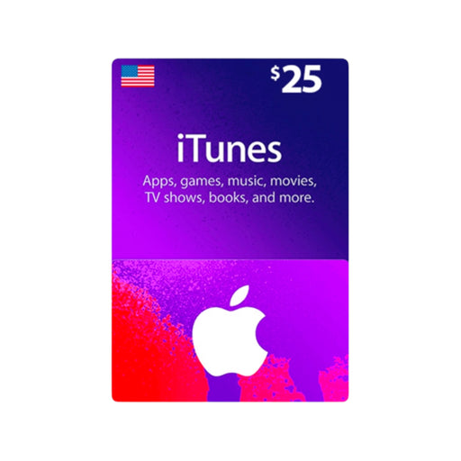 Apple iTunes USA Card $25 from TaMiMi Projects in Qatar. Perfect for apps, music, games, and more. Ideal for gifting or personal use.