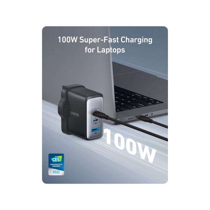 Fast Charger, 100W compact and powerful charger for fast charging multiple devices, available at TaMiMi Projects in Qatar.