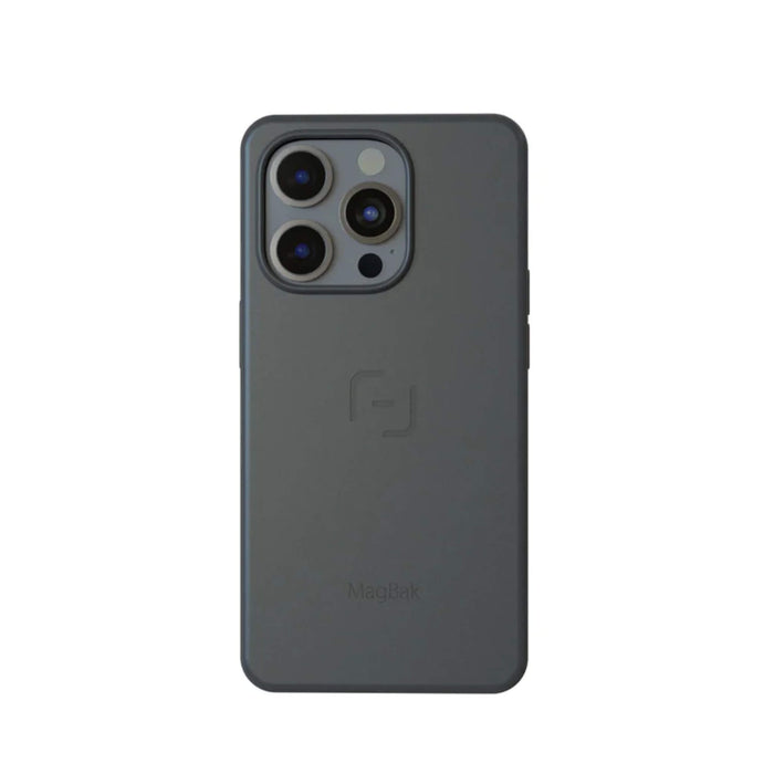 MagBak Case for iPhone 14 Pro, MagSafe compatible, gray color, slim protection by TaMiMi Projects, Qatar