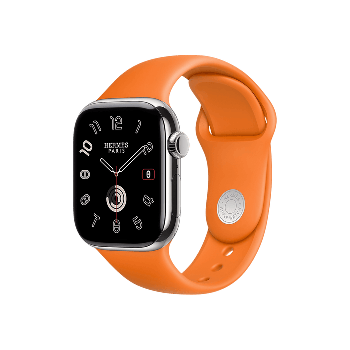 Apple Watch Hermès S10, 42mm Silver Titanium with Noir Kilim