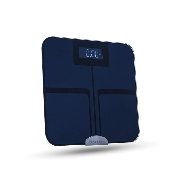 Smart WiFi body fat scale measuring 12 health metrics with Marrath app sync - Available at TaMiMi Projects in Qatar.